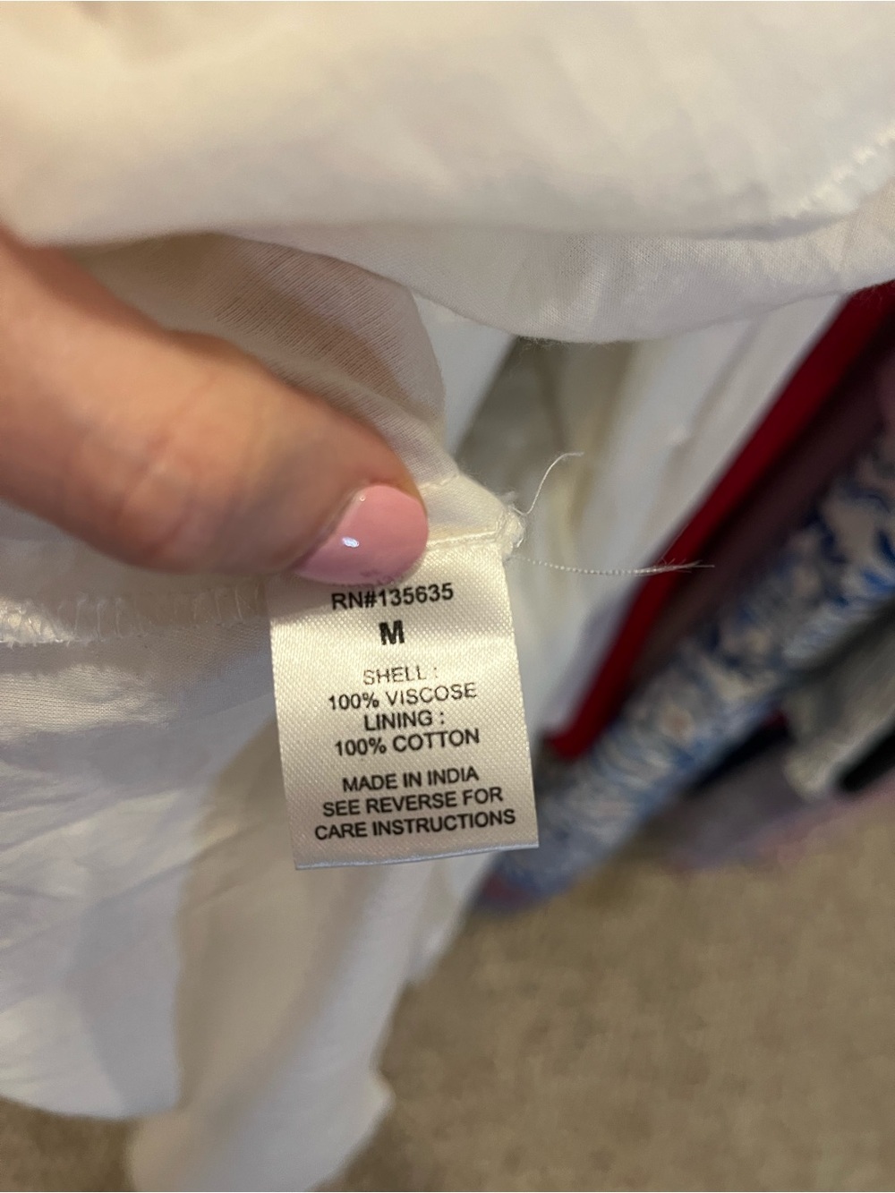 NWOT Love The Label White Embroidered V-Neck Maxi Dress- medium - Picture 6 of 6